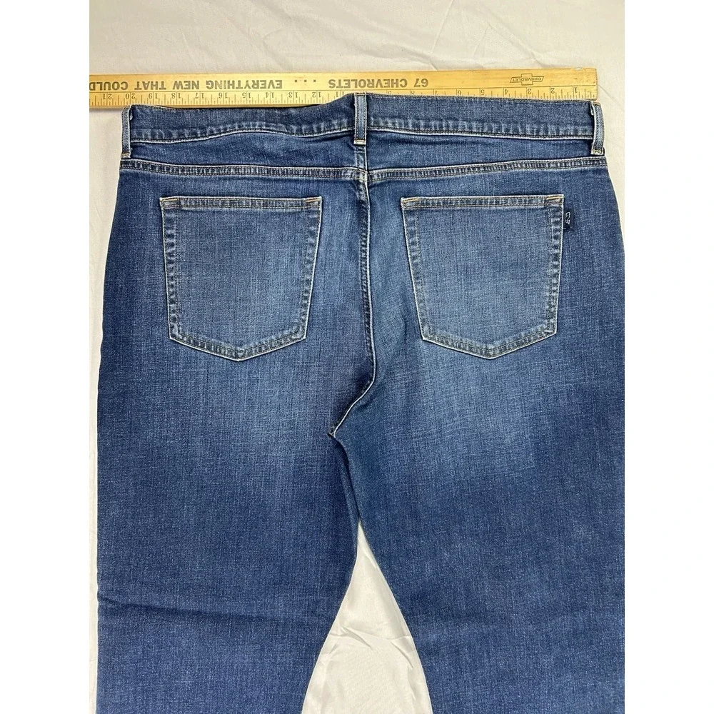 Vineyard Vines‎ Men's Blue Straight Denim Jeans Cotton Button Zip 5-Pocket Solid